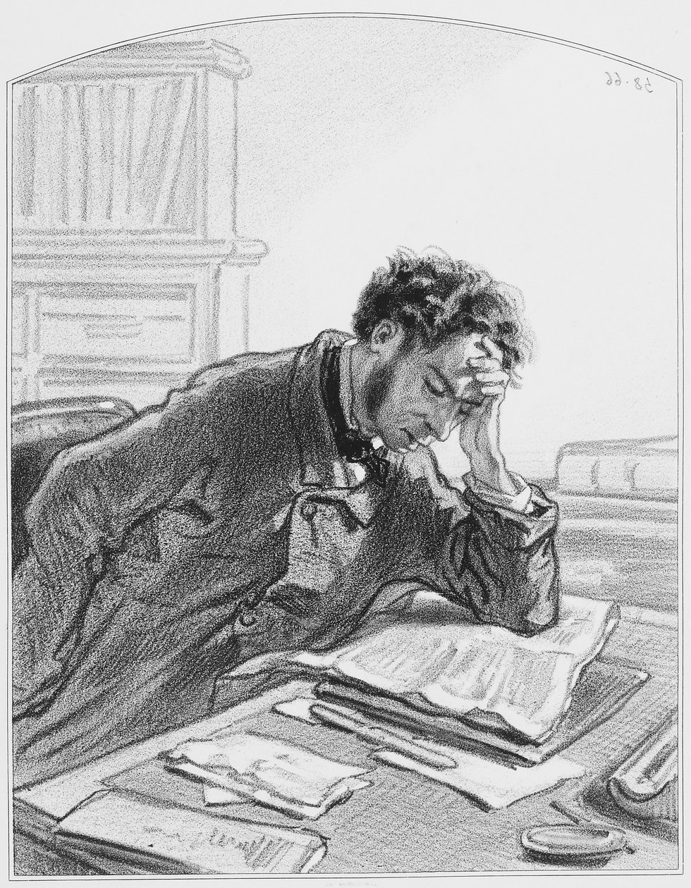 Mein Tagebuch, Platte 2 aus Les Toquades, 1858 von Paul Gavarni