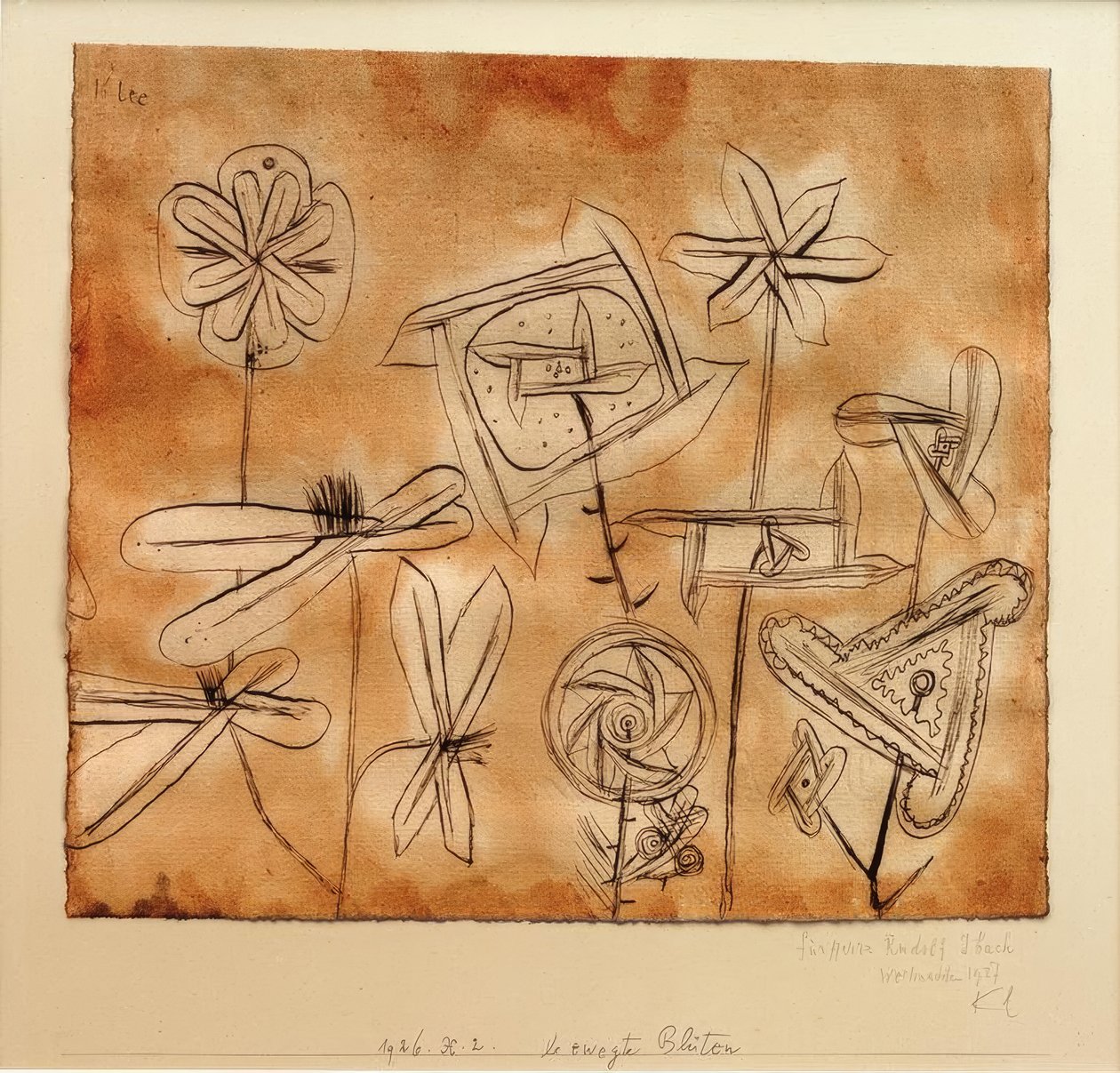 Bewegte Blüten von Paul Klee