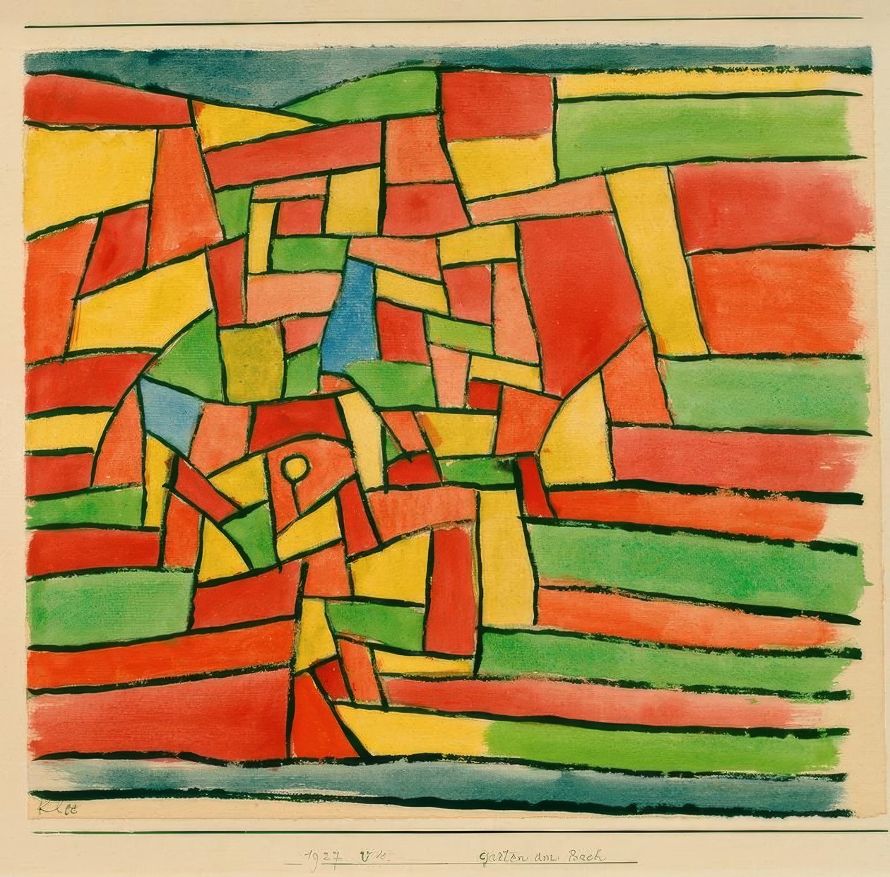 Garten am Bach von Paul Klee