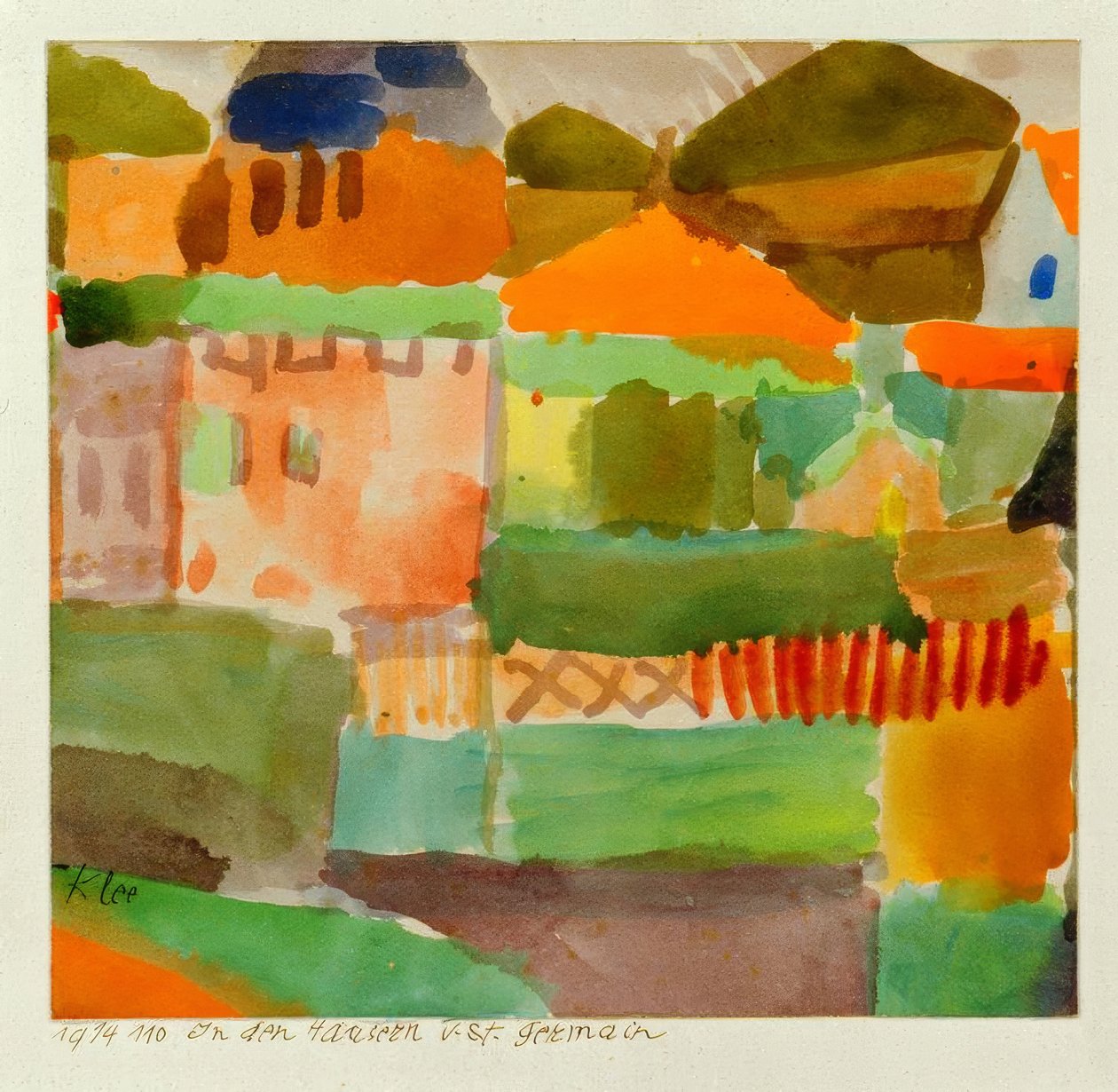 In den Häusern von St. Germain von Paul Klee