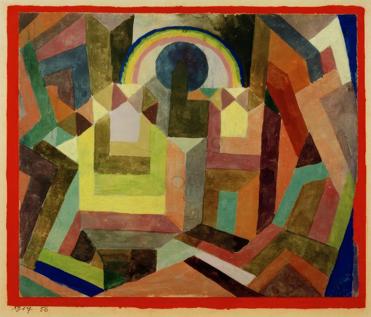 Mit dem Regenbogen von Paul Klee