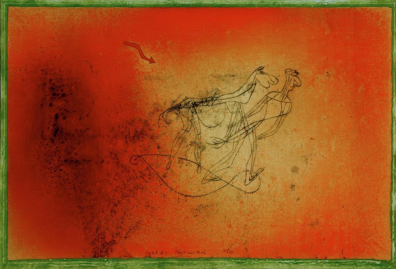 Pferd und Mann von Paul Klee