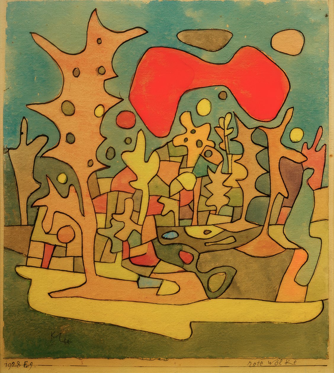 Rote Wolke von Paul Klee