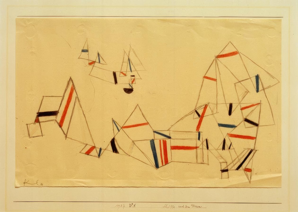 Schiffe nach dem Sturm von Paul Klee