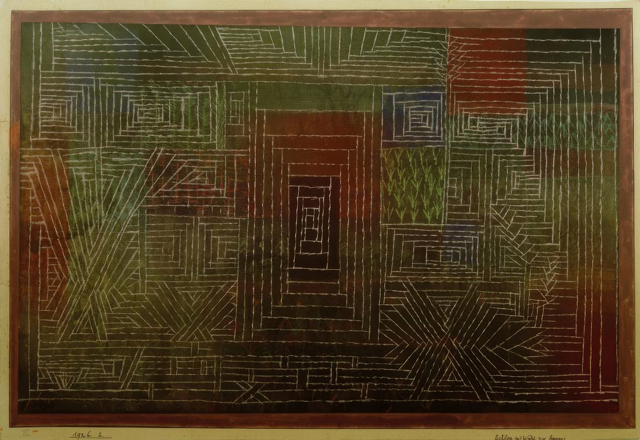 Schloss im Wald zu bauen von Paul Klee