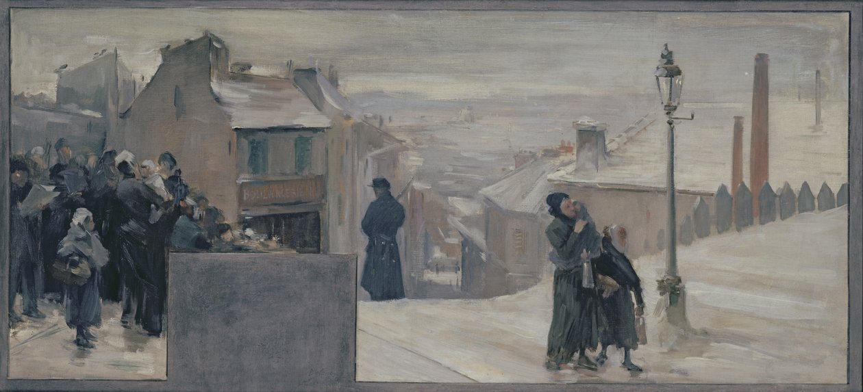 Die Hungersnot zwischen 1870-71, 1889 von Paul Louis Delance