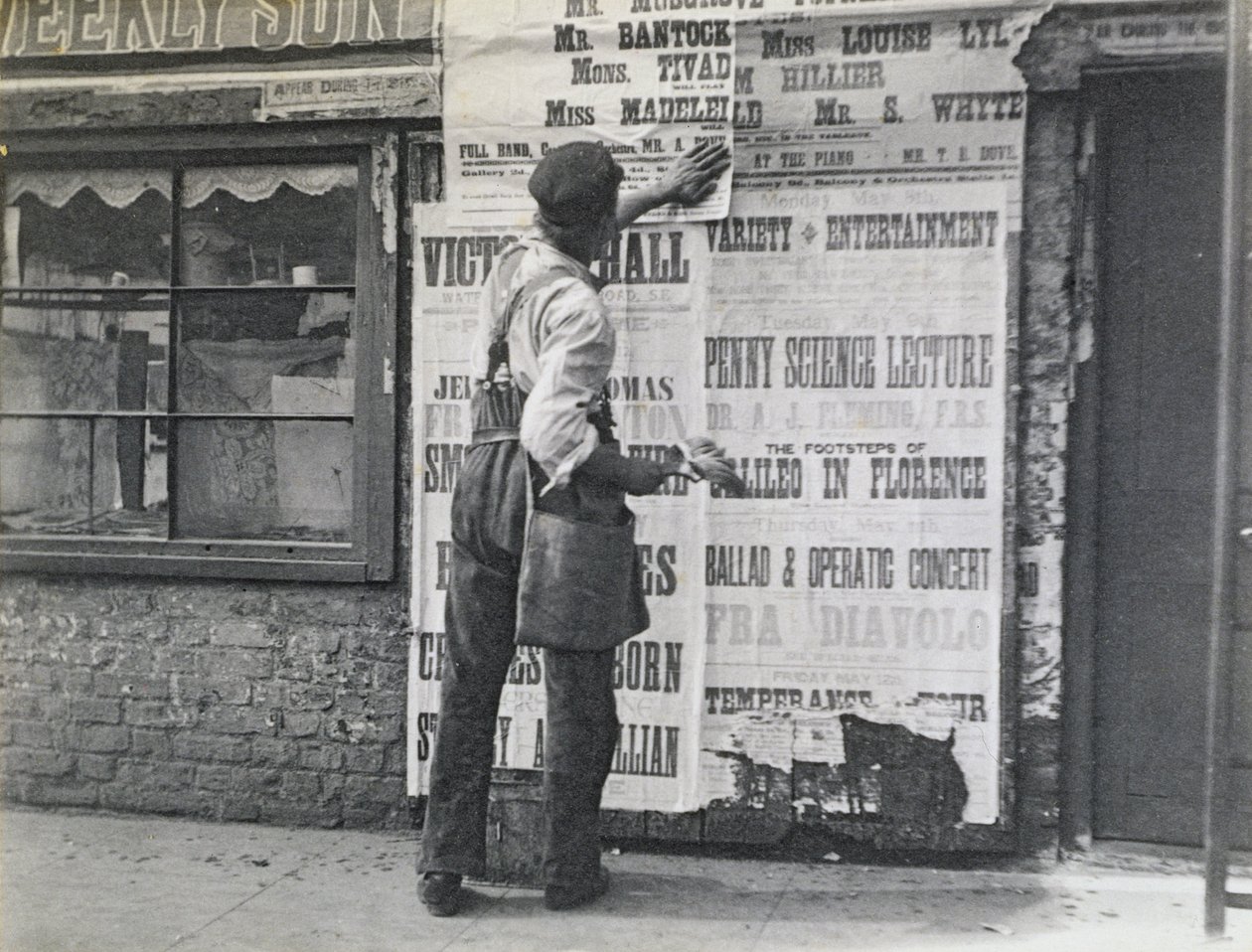 Plakatkleber, London, 1894 von Paul Martin