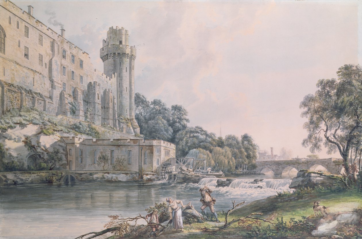 Cäsars Turm und Teil von Warwick Castle von Paul Sandby