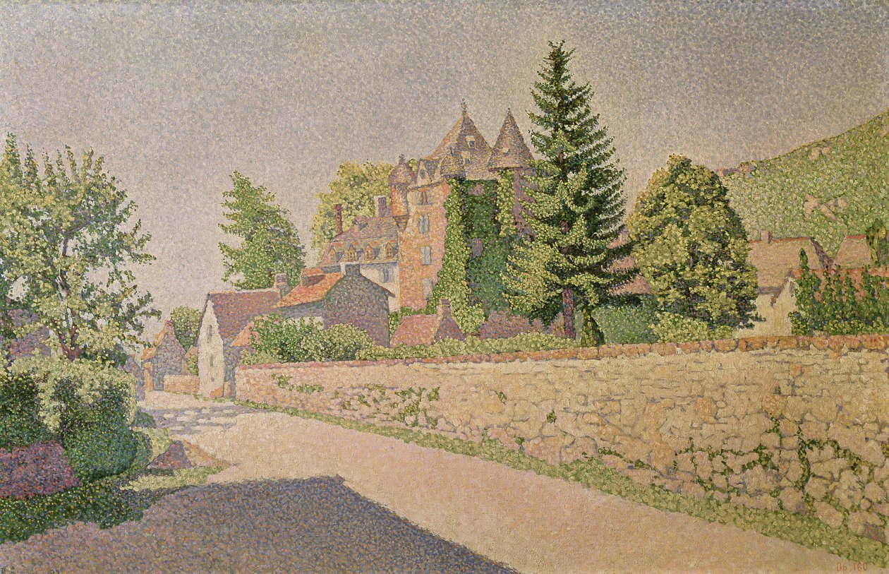 Schloss Comblat, ca. 1887 von Paul Signac