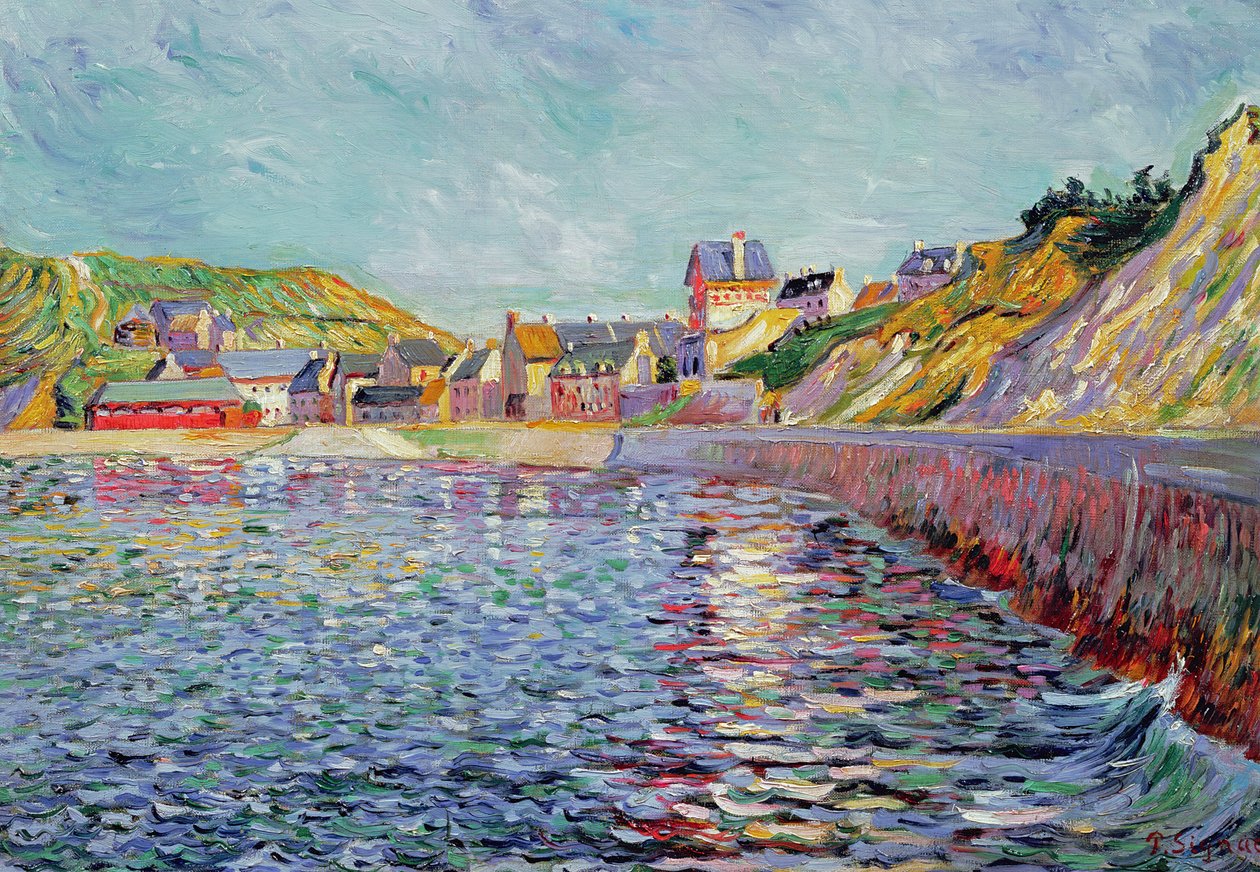 Port-en-Bessin, Calvados, ca. 1884 von Paul Signac