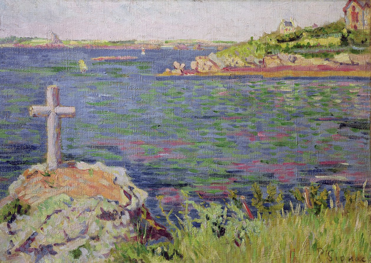 Saint-Briac, das Kreuz des Seemanns, 1885 von Paul Signac