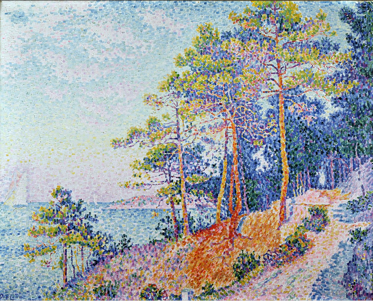 St. Tropez, der Zollweg, 1905 von Paul Signac