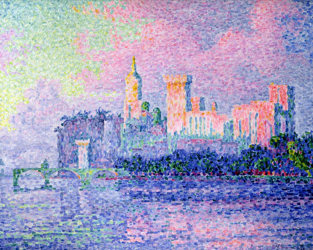 Das Château des Papes, Avignon, 1900 von Paul Signac