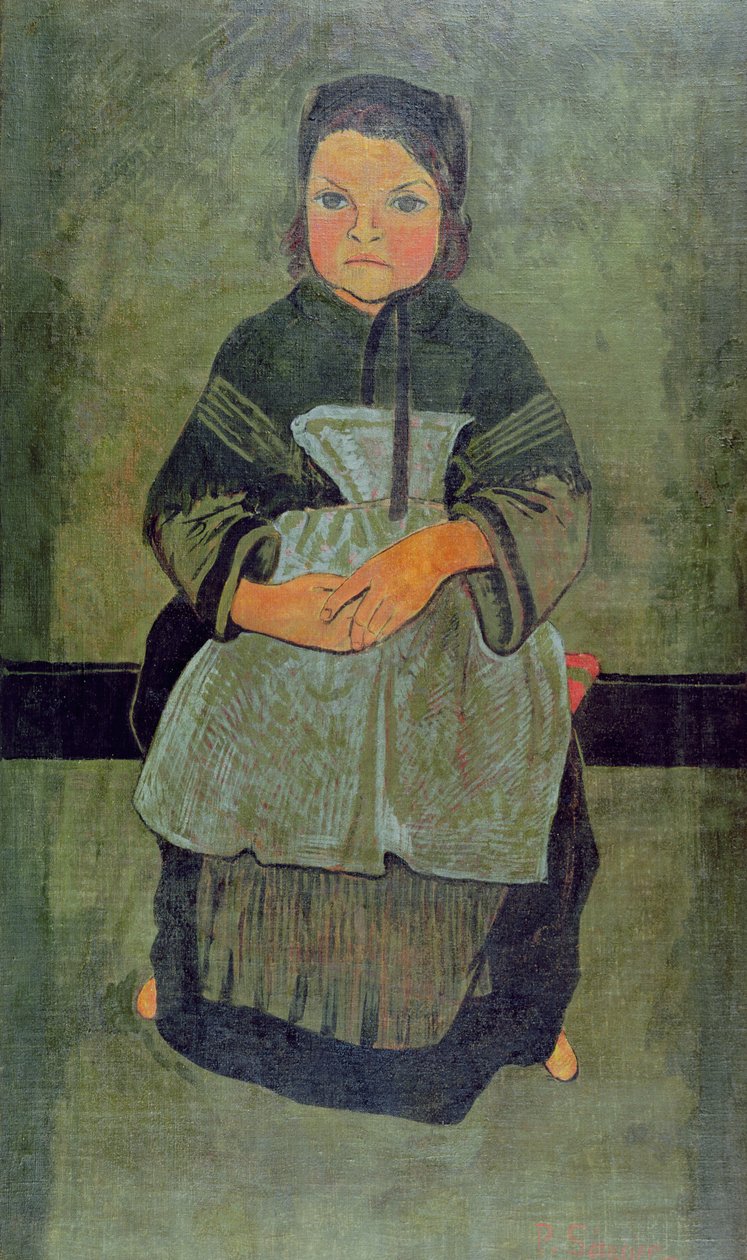 Sitzendes bretonisches Kind, 1895 von Paul Sérusier
