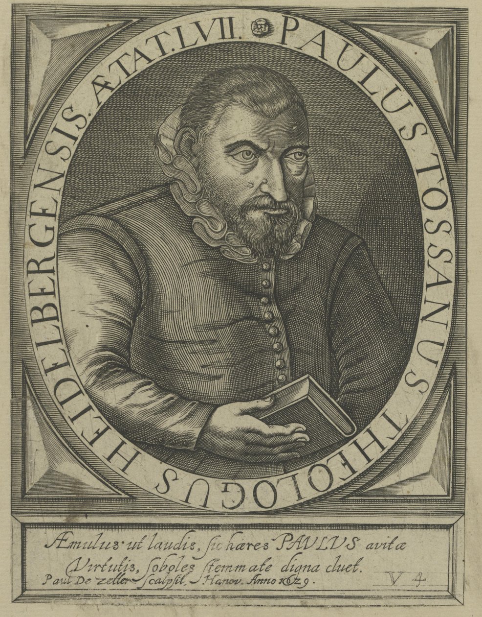 Porträt von Paulus Tossanus von Paul de Zetter  