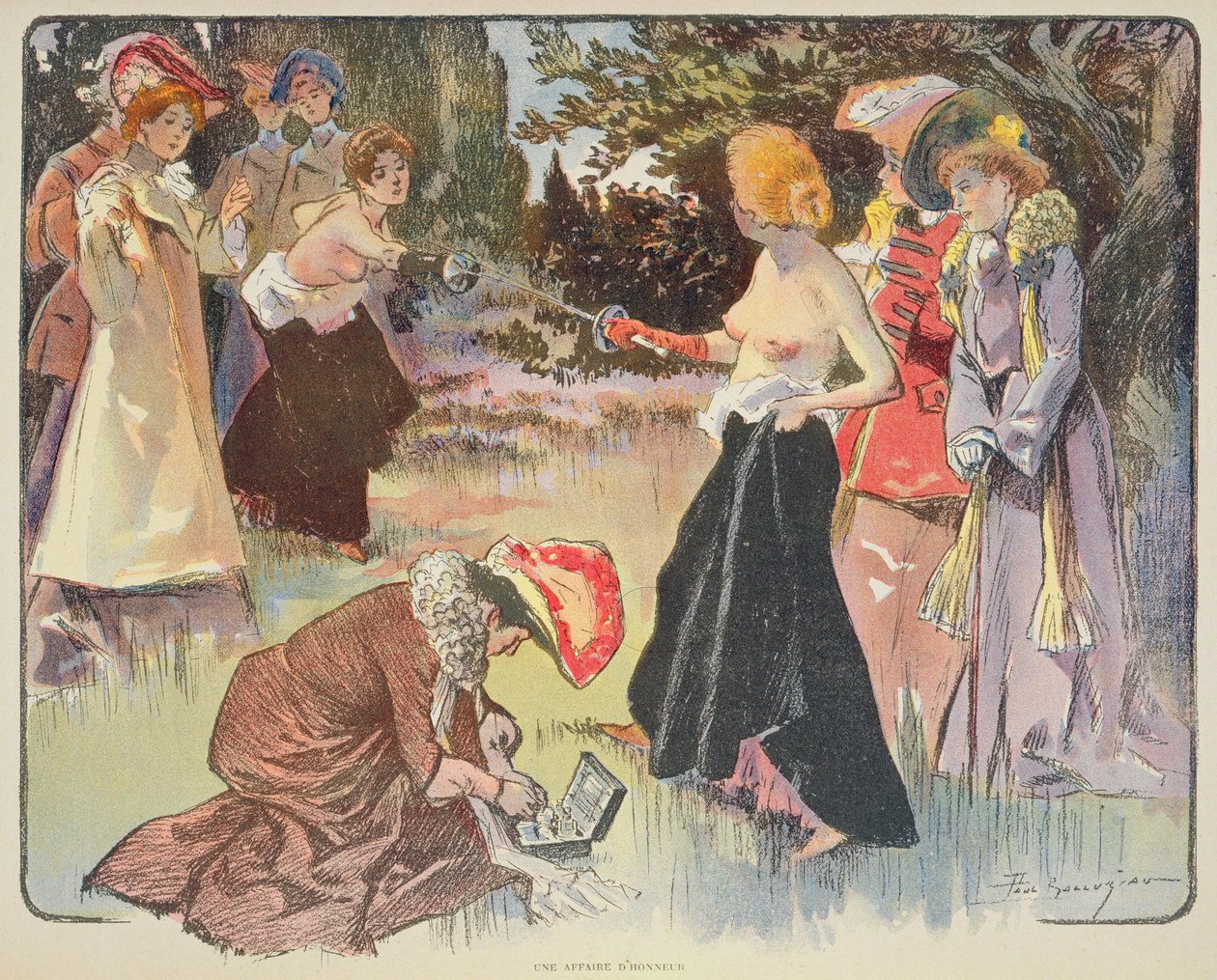 Eine Ehrensache, 1900 von Paul Balluriau
