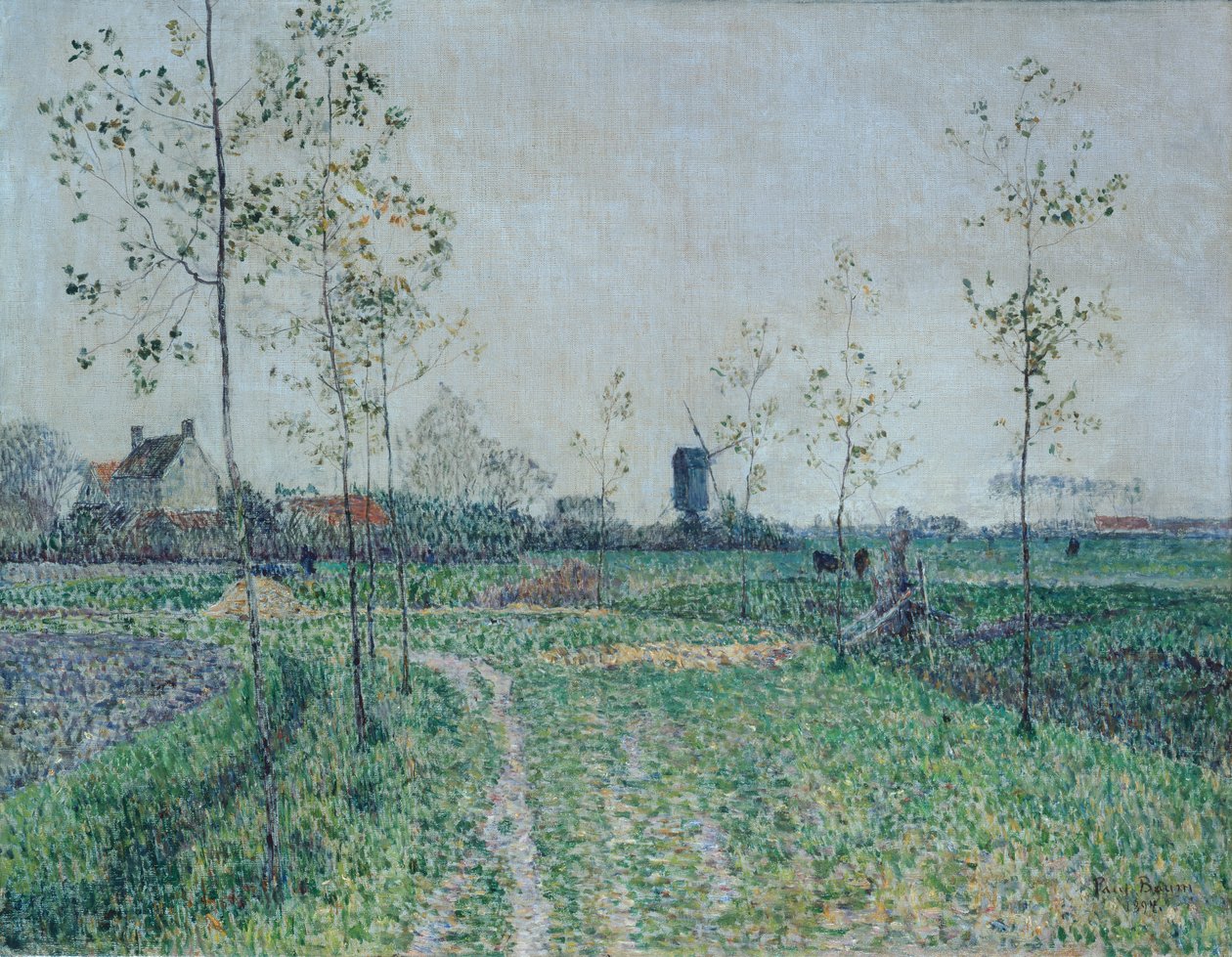 Herbstlandschaft bei Knokke, Belgien von Paul Baum