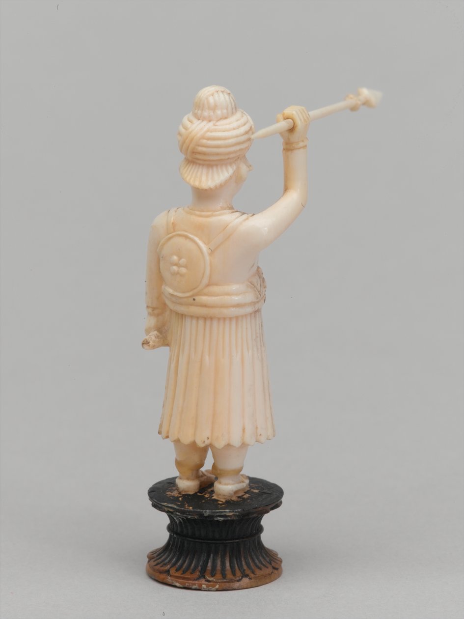 Schwarzer Bauer, Schachfigur, Indien, um 1820 von Paul Carpentier