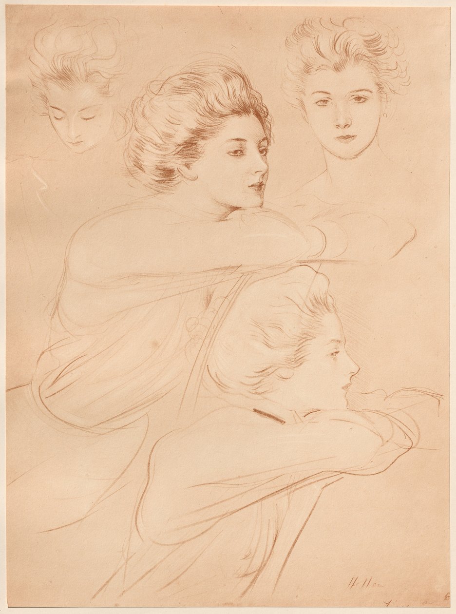 Pariserin, 1898 von Paul Cesar Helleu