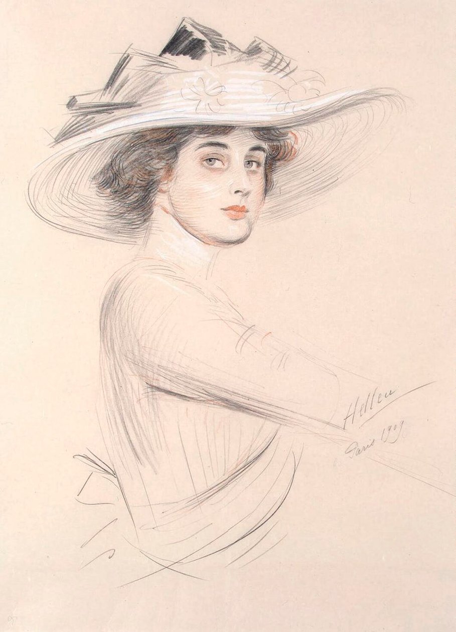 Porträt einer Frau, 1909 von Paul Cesar Helleu