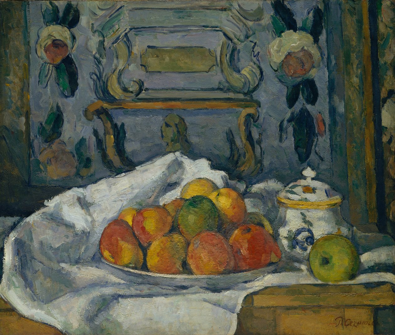 Schale mit Äpfeln, ca. 1876-77 von Paul Cézanne