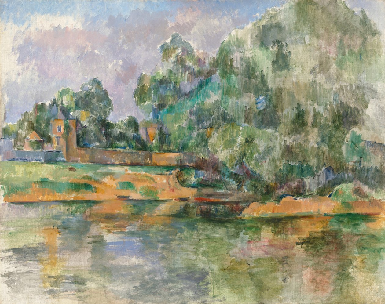 Ufer der Seine bei Médan von Paul Cézanne