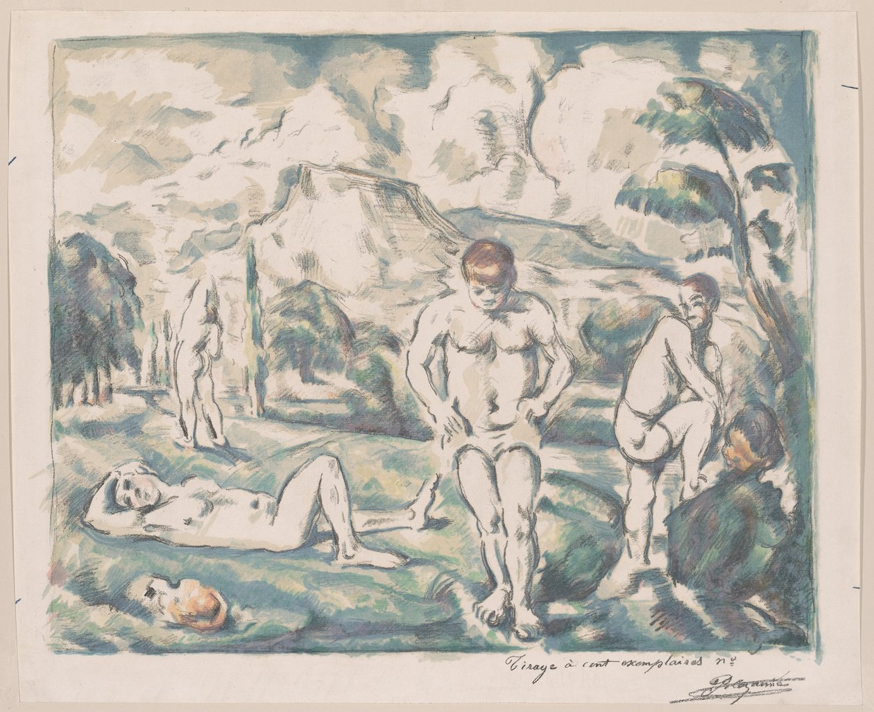Badende von Paul Cézanne