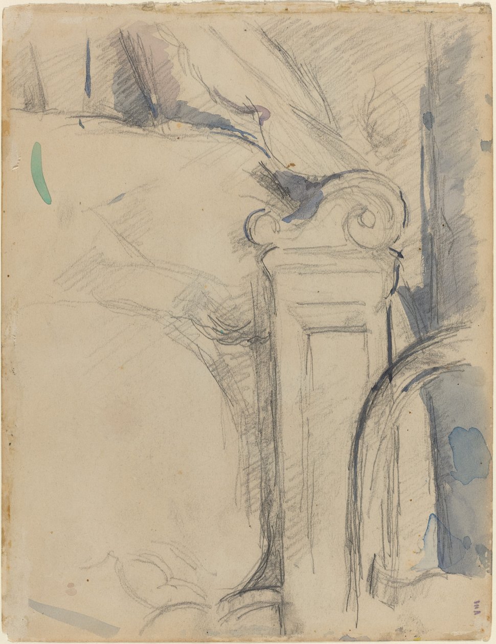 Bettpfosten von Paul Cézanne