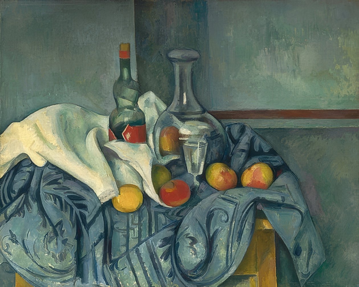 Die Pfefferminzflasche von Paul Cézanne