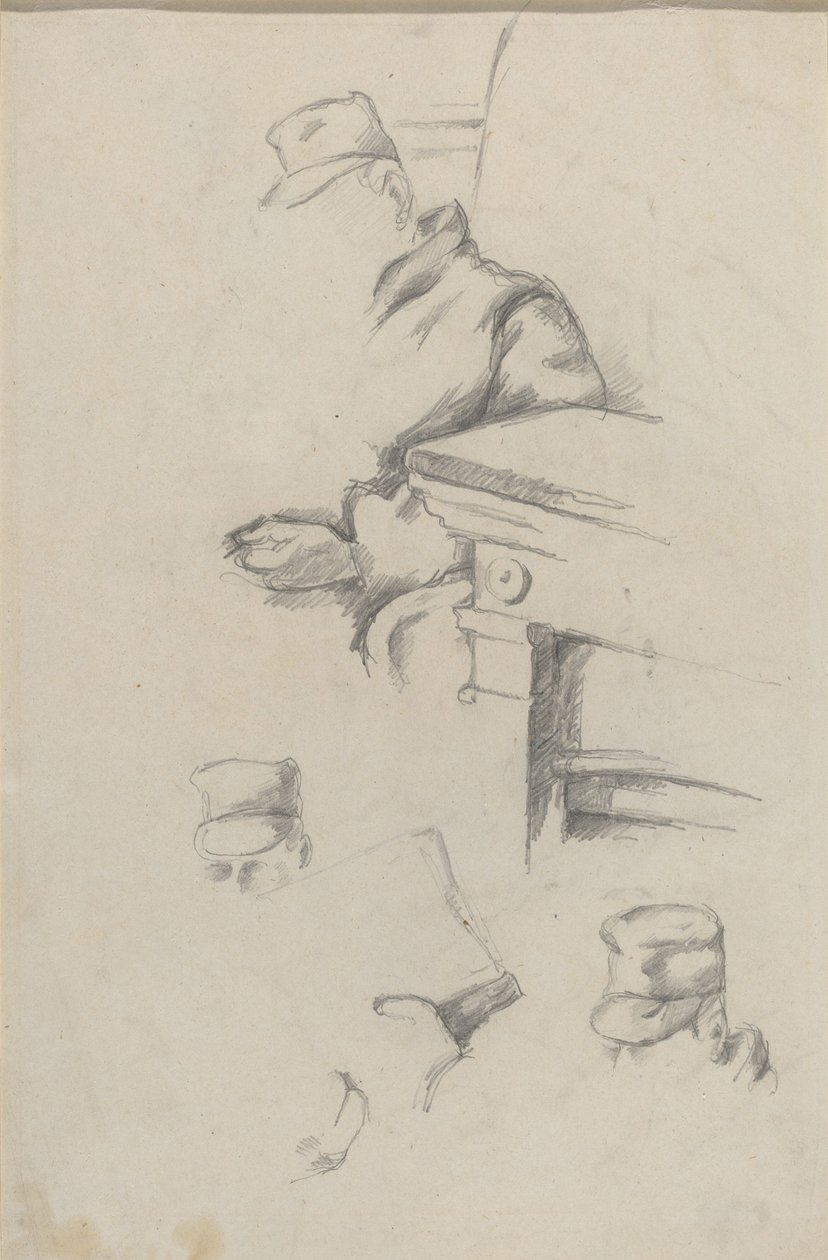 Vater des Künstlers [verso] von Paul Cézanne