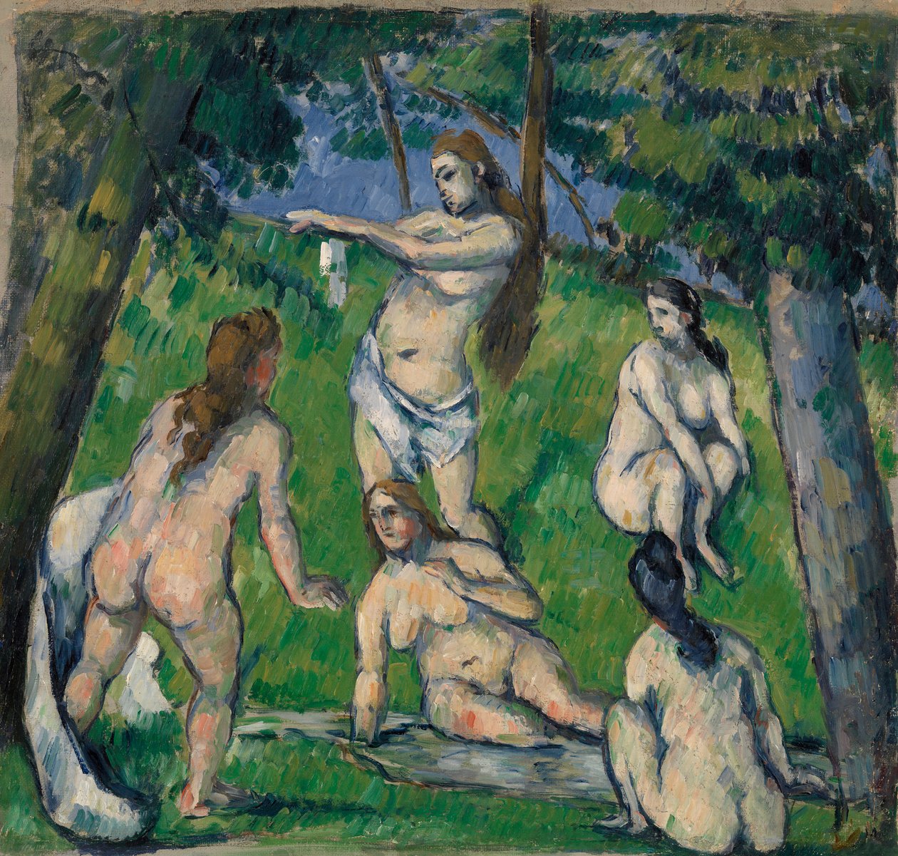 Fünf Badende von Paul Cézanne