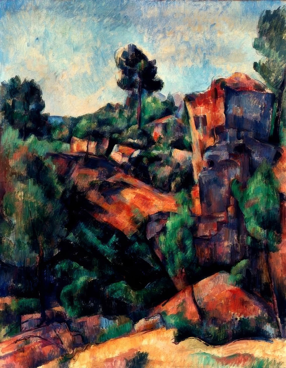 Der Steinbruch von Bibémus von Paul Cézanne