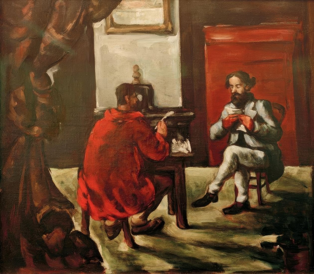 Paul Alexis liest bei Zola von Paul Cézanne