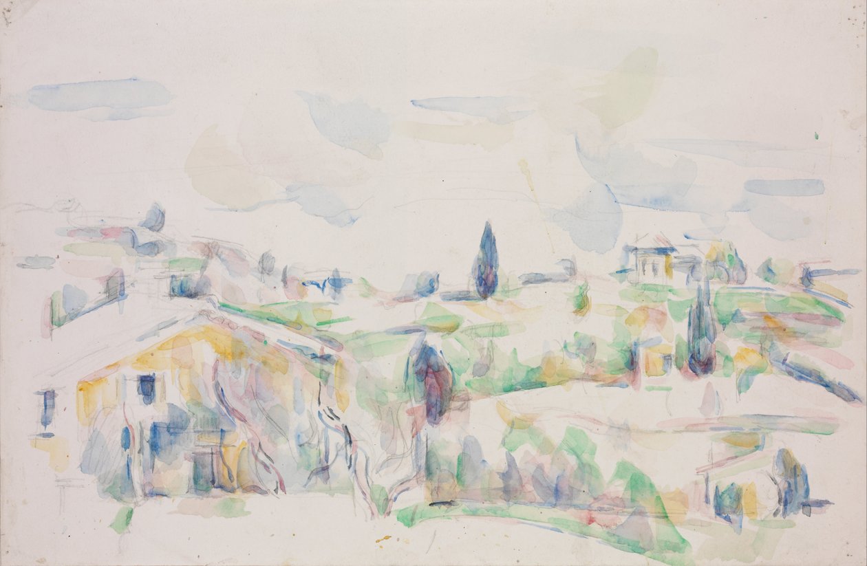 Landschaft in der Provence von Paul Cézanne