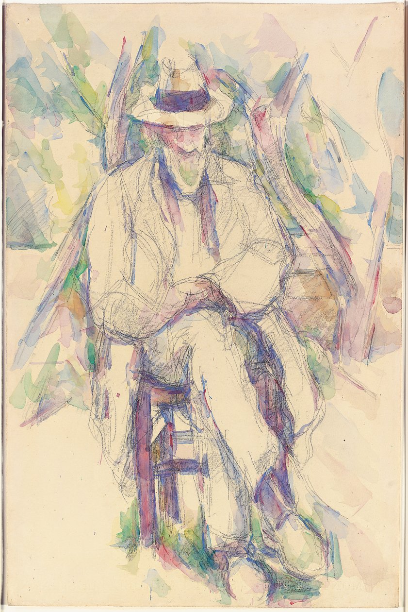 Porträt von Vallier, 1904-06 von Paul Cézanne