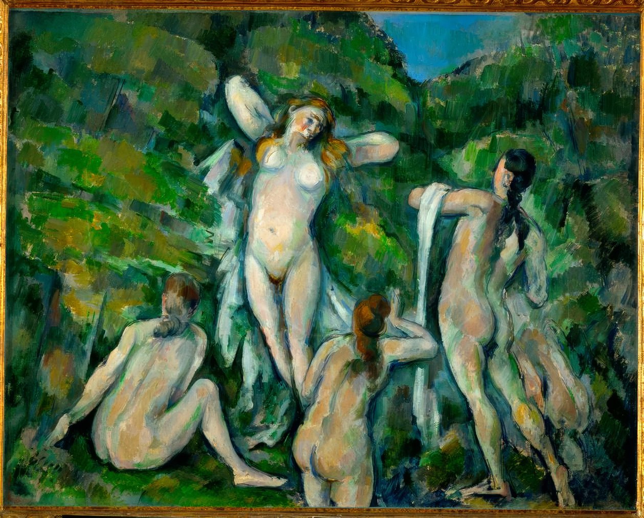 Vier Badende von Paul Cézanne