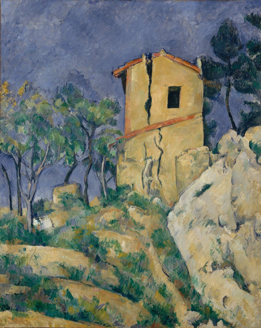 Das Haus mit den rissigen Wänden, 1892-94 von Paul Cézanne