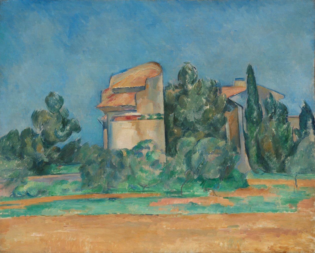 Der Taubenturm in Bellevue, 1890 von Paul Cézanne