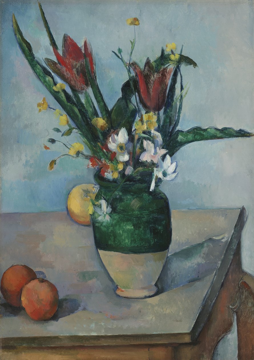 Die Vase mit Tulpen von Paul Cézanne