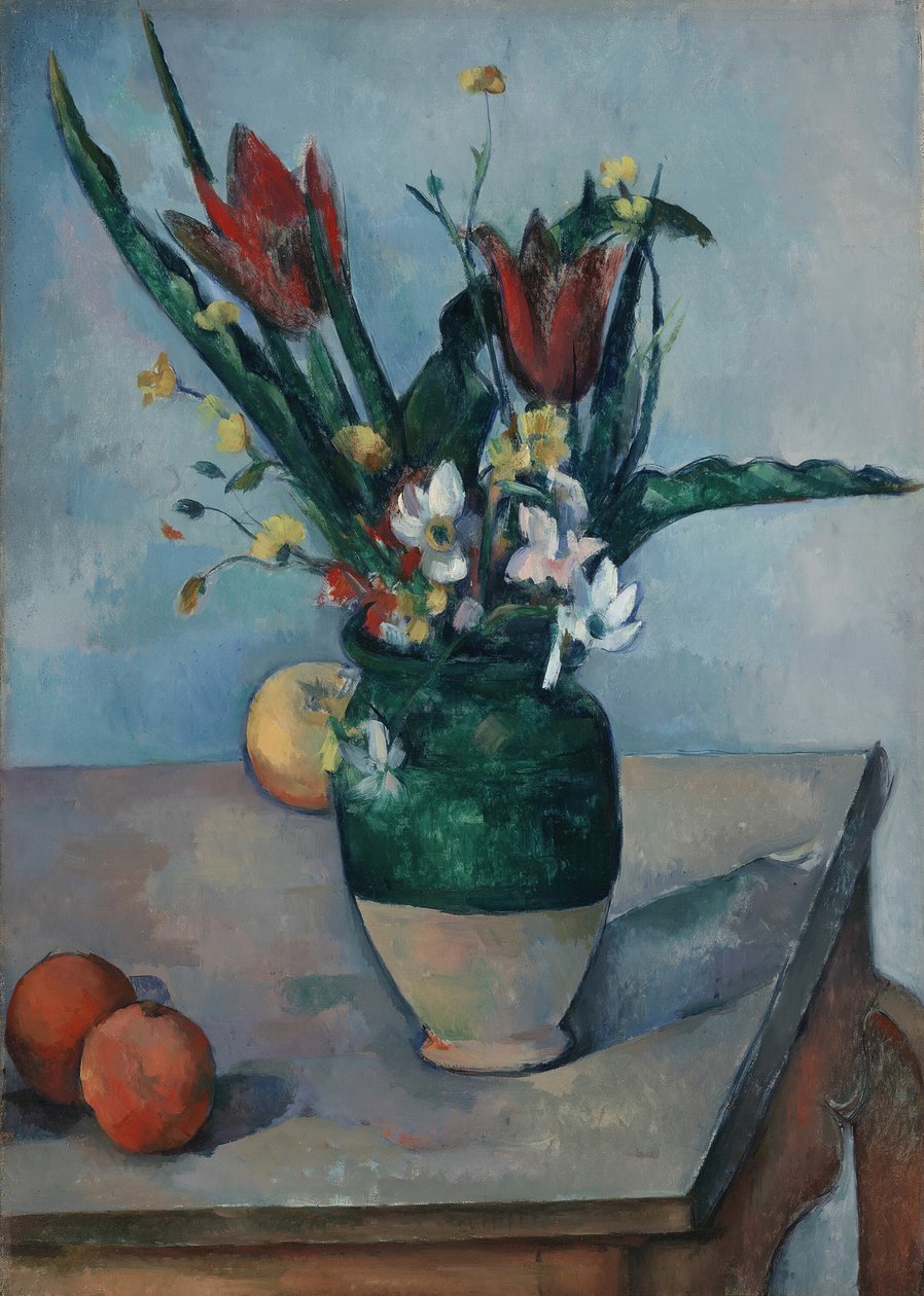 Die Vase mit Tulpen von Paul Cézanne