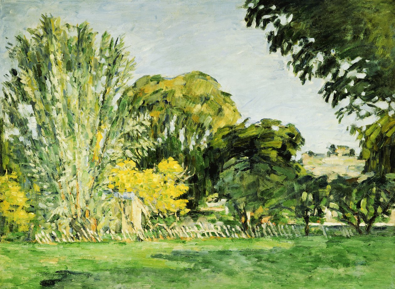 Bäume in Jas de Bouffan von Paul Cézanne