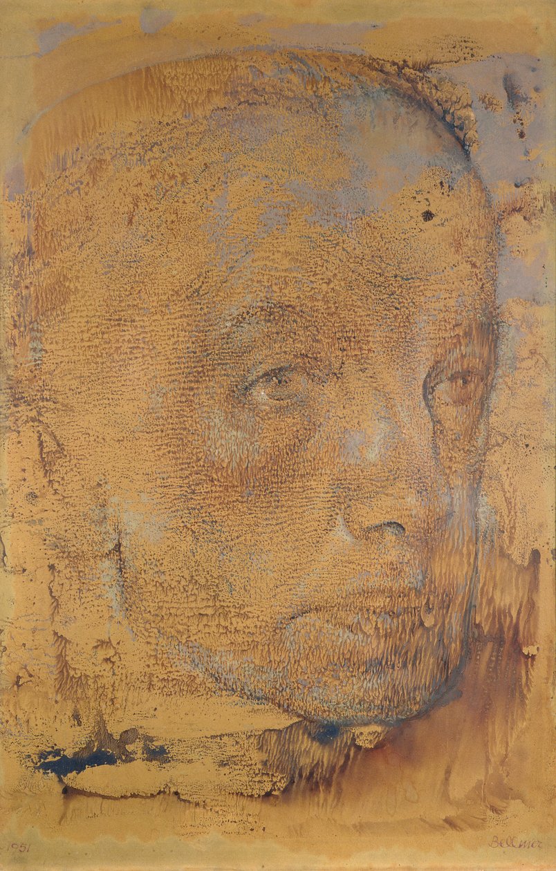Porträt von Hans Bellmer von Paul Eluard