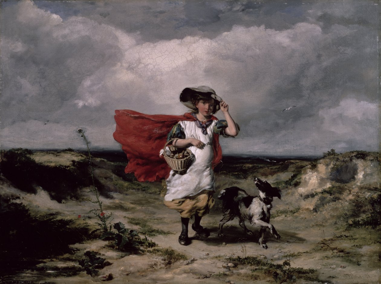 Überquerung der Heide, windiger Tag, 1836 von Paul Falconer Poole