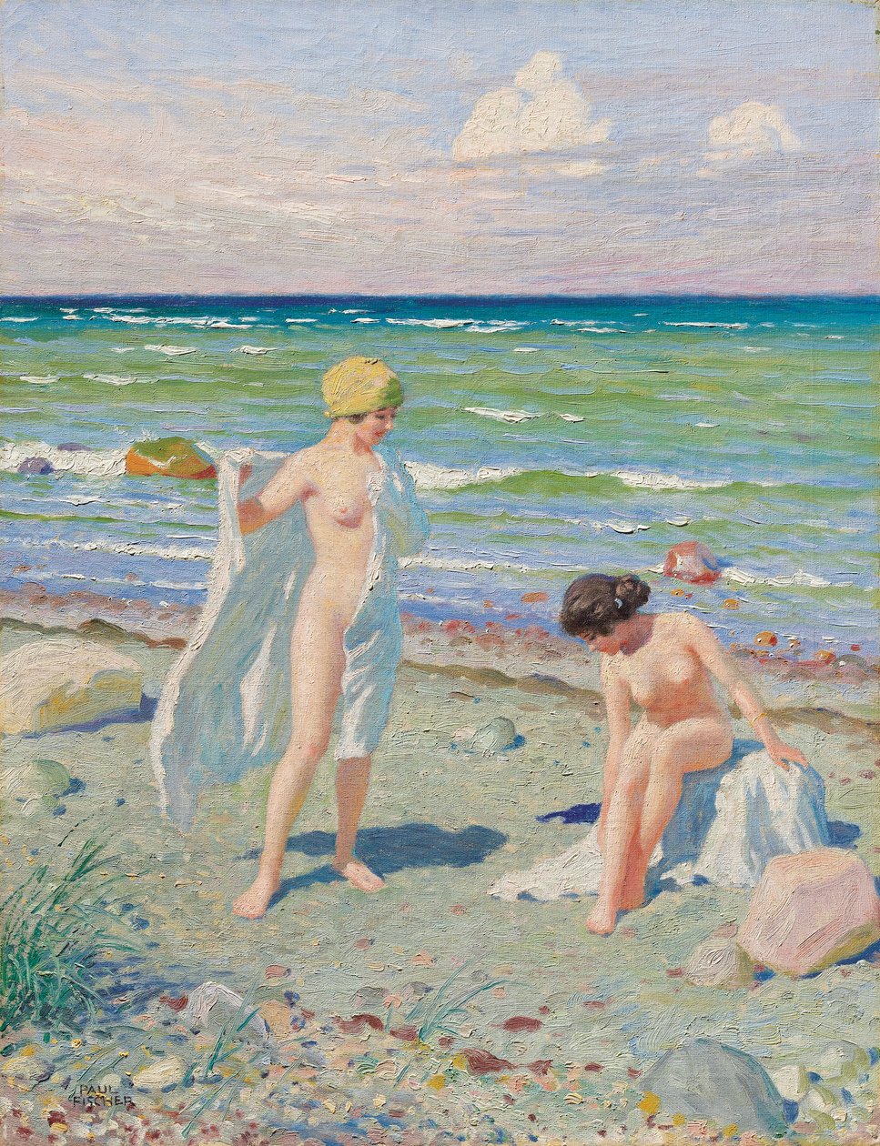 Nach dem Schwimmen von Paul Fischer