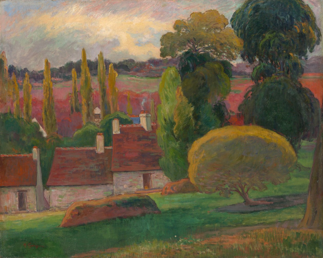 Ein Bauernhof in der Bretagne, ca. 1894 von Paul Gauguin