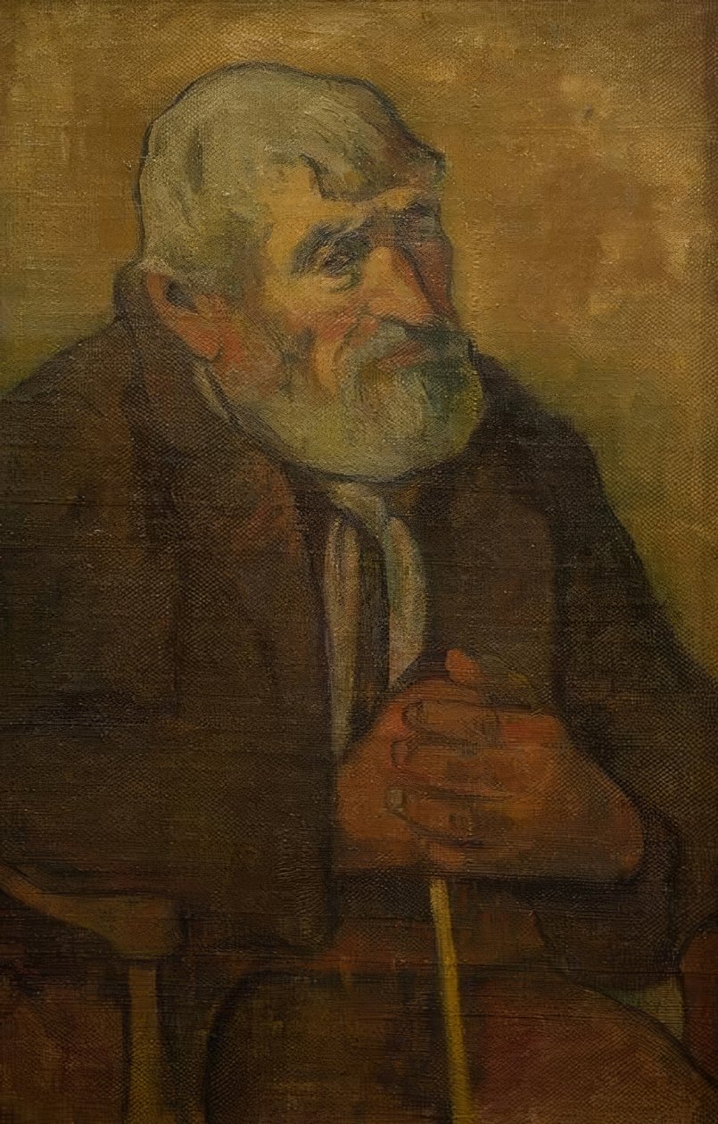 Alter Mann mit Stock von Paul Gauguin