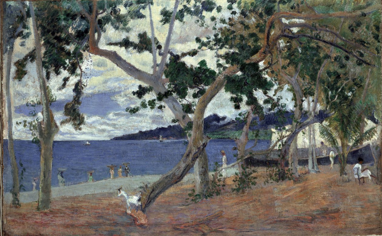 Am Strand, Martinique von Paul Gauguin