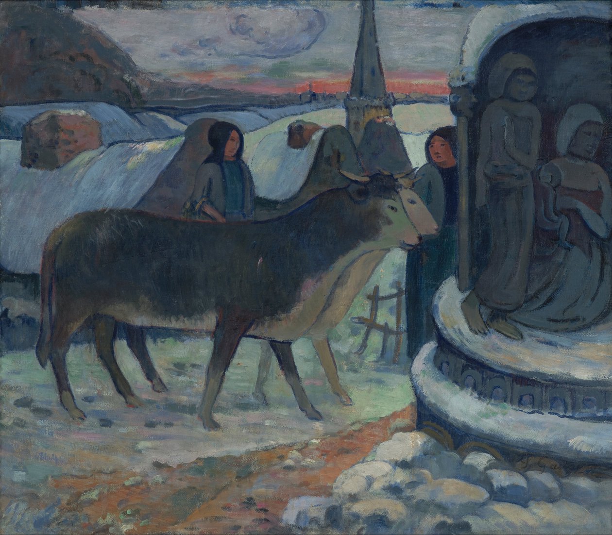 Weihnachtsnacht (Der Segen der Ochsen) von Paul Gauguin
