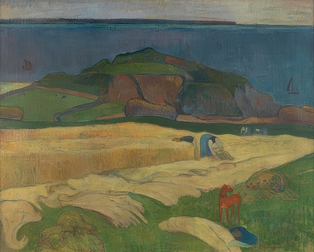 Ernte (Le Pouldu) von Paul Gauguin