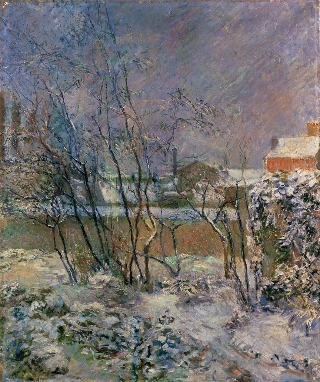 Garten im Schnee, 1883 von Paul Gauguin